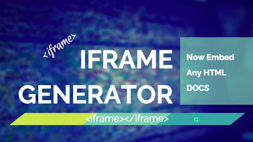 Iframe Generator Full Page